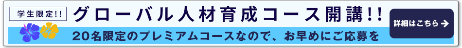 アフタヌーンクラス募集-午後だけの授業で、もっと安く、もっとリラックス、もっと自由に南国ライフを楽しもう！-1週間46,800円～　限定50名様